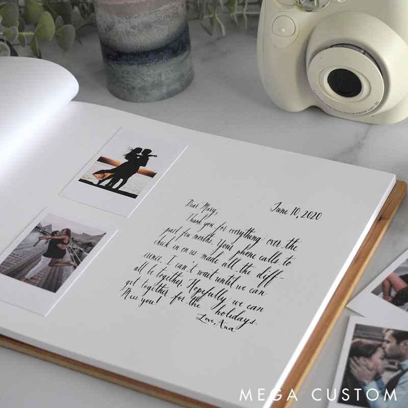 Personalized Adventure Book Scrapbook Custom Names and Time Heart-Shaped Cover Design Anniversary Gifts Perfect for Weddings Couples