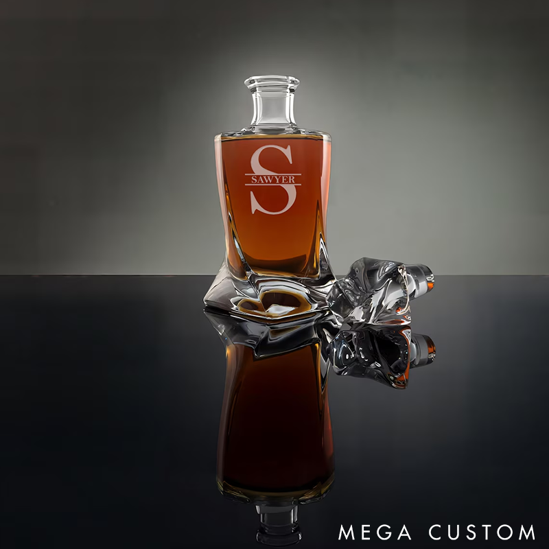 Personalized Whiskey Glass Engraved Twist Whiskey Glass Unique Twisted Design Perfect Gift for Whiskey Lovers and Special Occasions