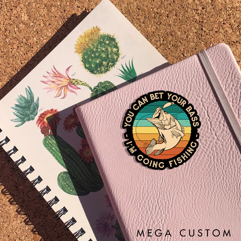 Personalized Funny Fishing Sticker Fly Fishing Sticker Fisherman Sticker Perfect for Laptops Water Bottles Cars and Gifts for Anglers and Fishing Enthusiasts