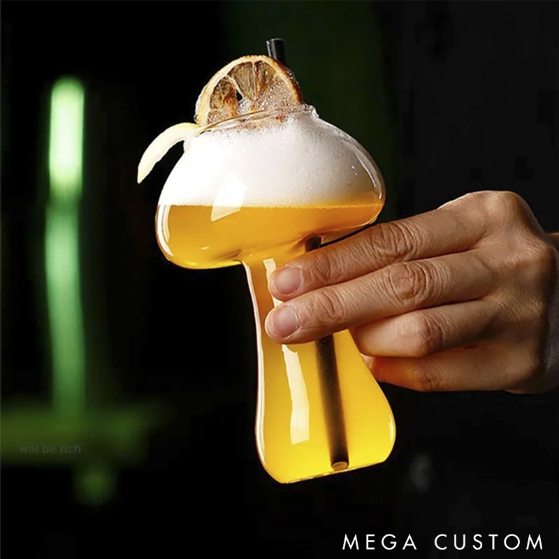 Creative Mushroom-Shaped Drink Glass for Cocktails Juices and Desserts Perfect for Parties and Gifts