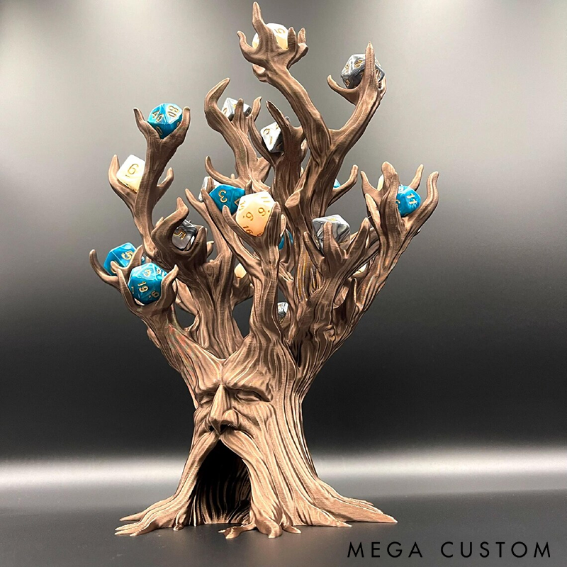 Treant Dice Rolling Tower and Display 3D printed Awakened Tree TreeBeard Dice Display Gift Perfect Gift for D&D and Dice Collectors