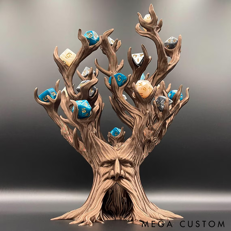 Treant Dice Rolling Tower and Display 3D printed Awakened Tree TreeBeard Dice Display Gift Perfect Gift for D&D and Dice Collectors