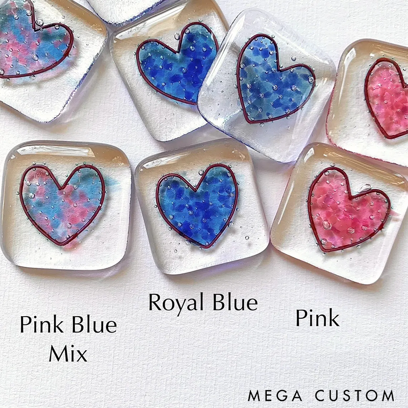 Handmade Glass Pocket Token Unique Friendship Gift with Inspirational Quote Perfect for Decoration or Sentimental Memory