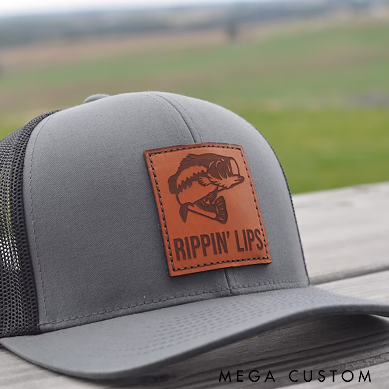 Personalized Bass Fishing Hat Fishing Gift for Man Present for Bass Fisherman Fishing Gift for Husband Man or Boyfriend