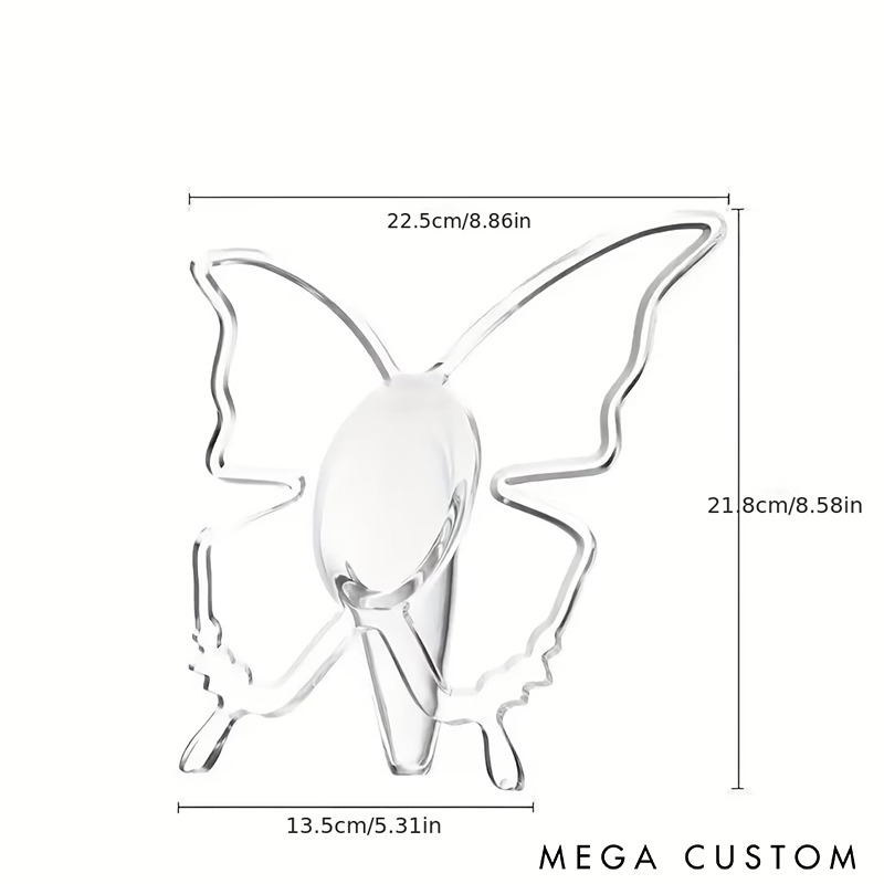 Personalized Acrylic Flower Vase Modern Transparent Design Custom Name Engraving Perfect for Home Decor and Gifts