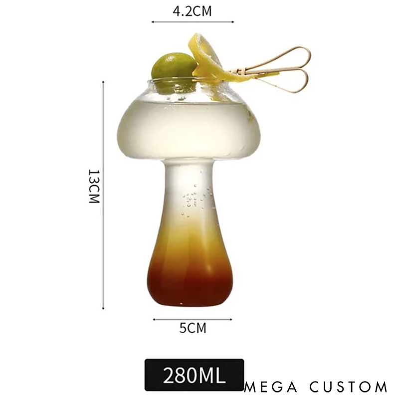 Creative Mushroom-Shaped Drink Glass for Cocktails Juices and Desserts Perfect for Parties and Gifts