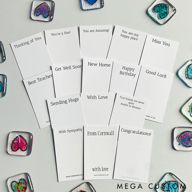 Handmade Glass Pocket Token Unique Friendship Gift with Inspirational Quote Perfect for Decoration or Sentimental Memory