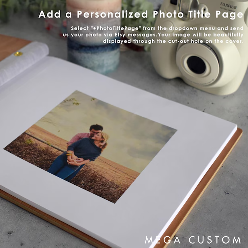 Personalized Adventure Book Scrapbook Custom Names and Time Heart-Shaped Cover Design Anniversary Gifts Perfect for Weddings Couples