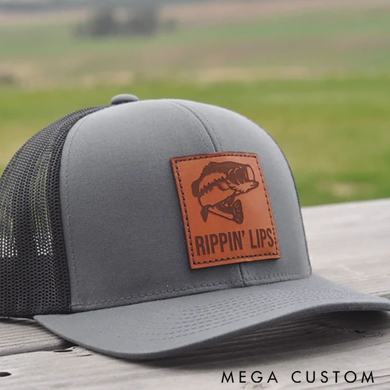 Personalized Bass Fishing Hat Fishing Gift for Man Present for Bass Fisherman Fishing Gift for Husband Man or Boyfriend