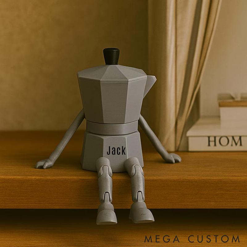 Personalized Coffee Themed Figurines Custom Name Desk Decor Cute Coffee Cup Bean and Chocolate Coffee Corner Decor Funny Coffee Figurine Coffee Station Decor Perfect Gift for Coffee Lovers