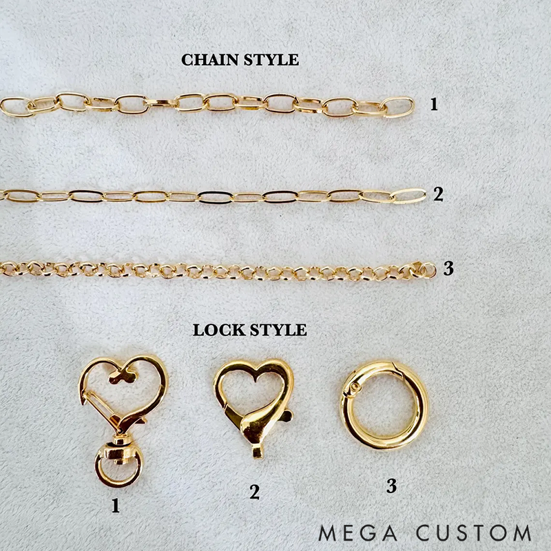 Personalized Bag Charm Build Your Own Bag Charm Custom Keychain, Make Your Own Keychain Purse Chain Accessory Stylish Accessory for Bags or Gifts