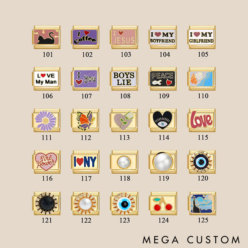 Personalized Italian Charm Bracelet Gold Italy Charms Bracelet Vintage Best Friend Bracelet Handmade Italian Watch Bracelets Unique Gift with Engraved or Colorful Modular Charms for Women