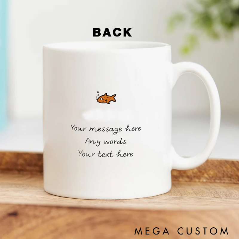 Personalised Funny Fishing Mug Thinking About Fishing Mug Ceramic Coffee Cup Birthday Gift Anniversary Gift Father's Day Gift Fishing Gift Perfect Gift for Fishing Lovers and Enthusiasts