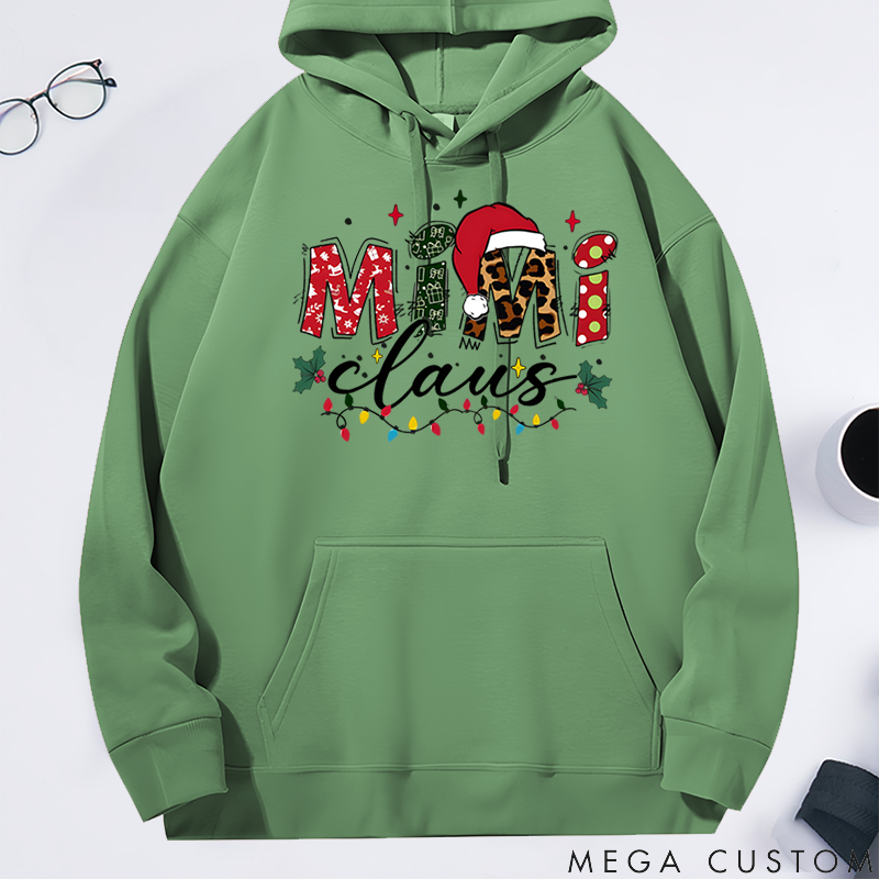 Personalized Christmas Mama Gigi Nana Classic Hoodie Gift for Mother Grandma