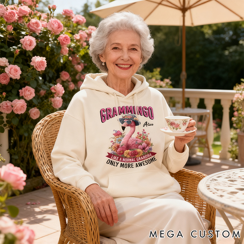 Personalized Classic Hoodie Grammingo Like a Normal Grandma Only More Awesome