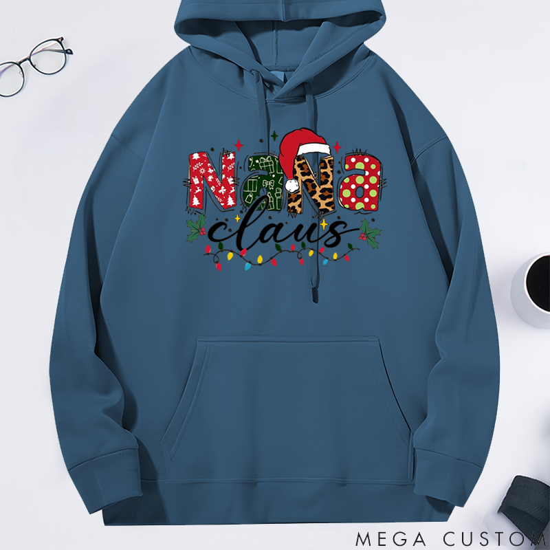 Personalized Christmas Mama Gigi Nana Classic Hoodie Gift for Mother Grandma