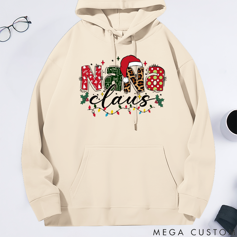 Personalized Christmas Mama Gigi Nana Classic Hoodie Gift for Mother Grandma