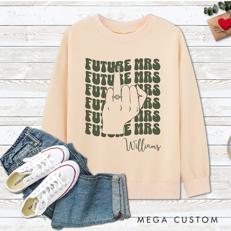 Personalized in My Engaged Era Engagement Sweatshirt for Her