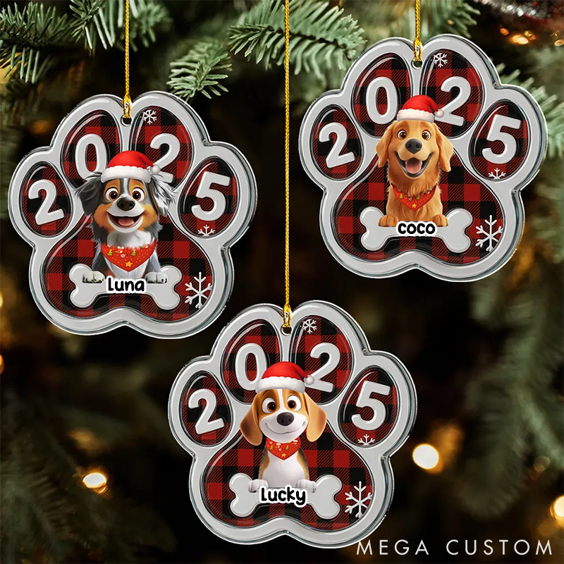 Personalized Dog Lover Merry Woofmas People Christmas Ornament