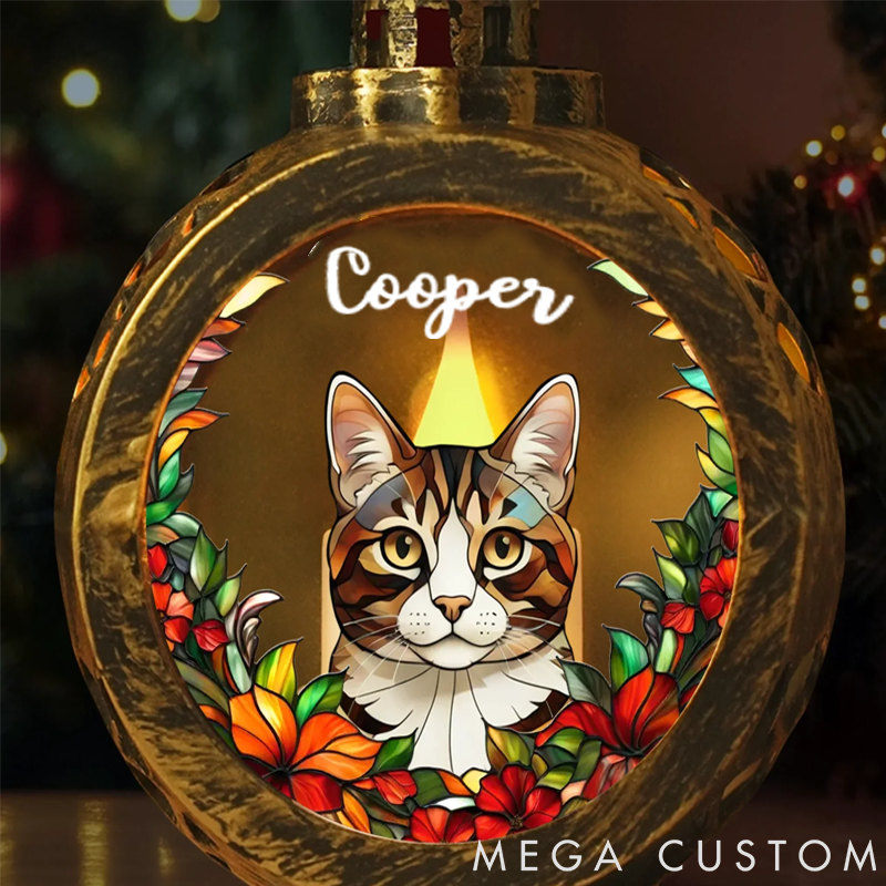 Personalized Pet Lover Christmas Memorial Sympathy Gifts Christmas Lantern