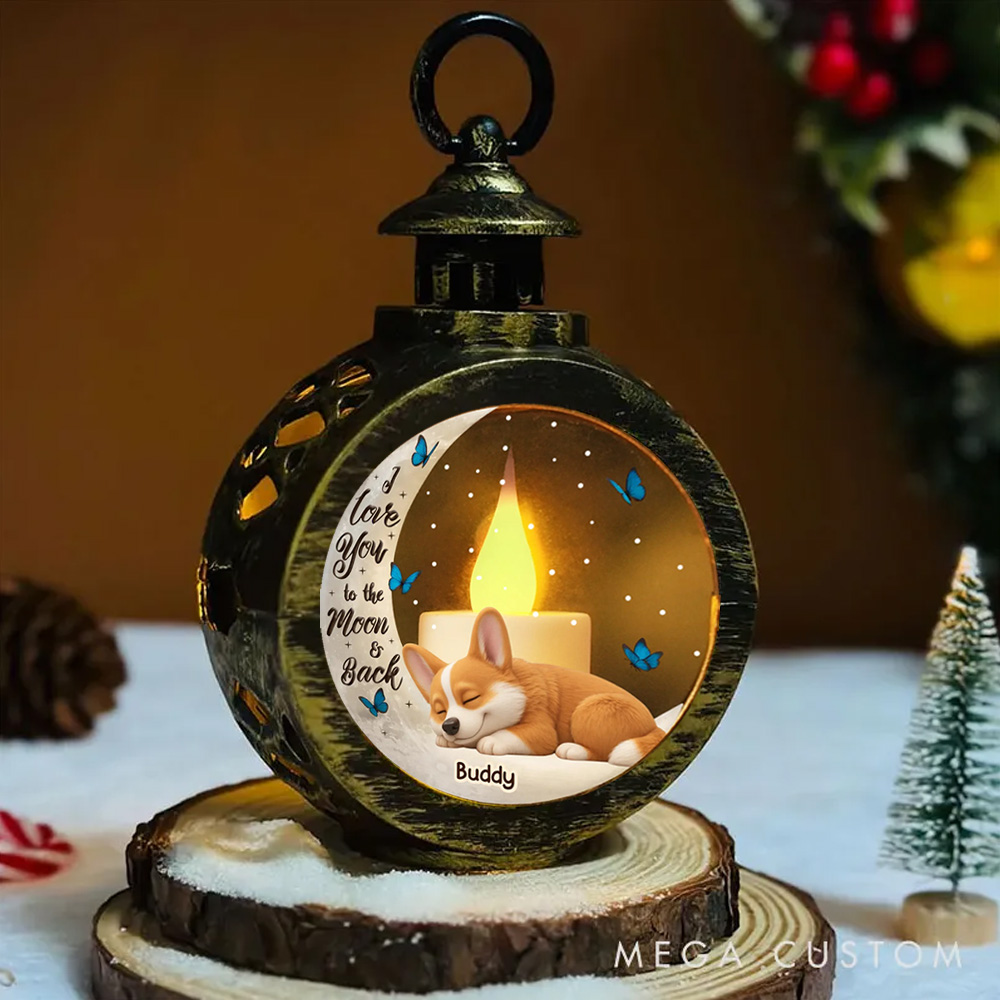 Personalized Dog Lover Forever My Little Star Christmas Lantern