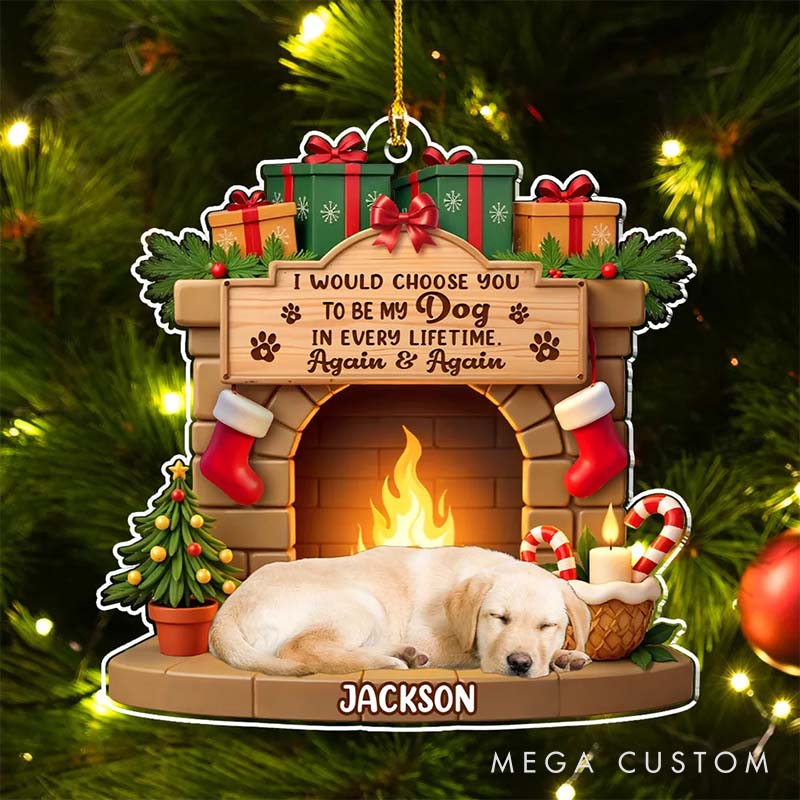 Personalized Pet Lover Your Forever Home Photo Christmas Ornament 