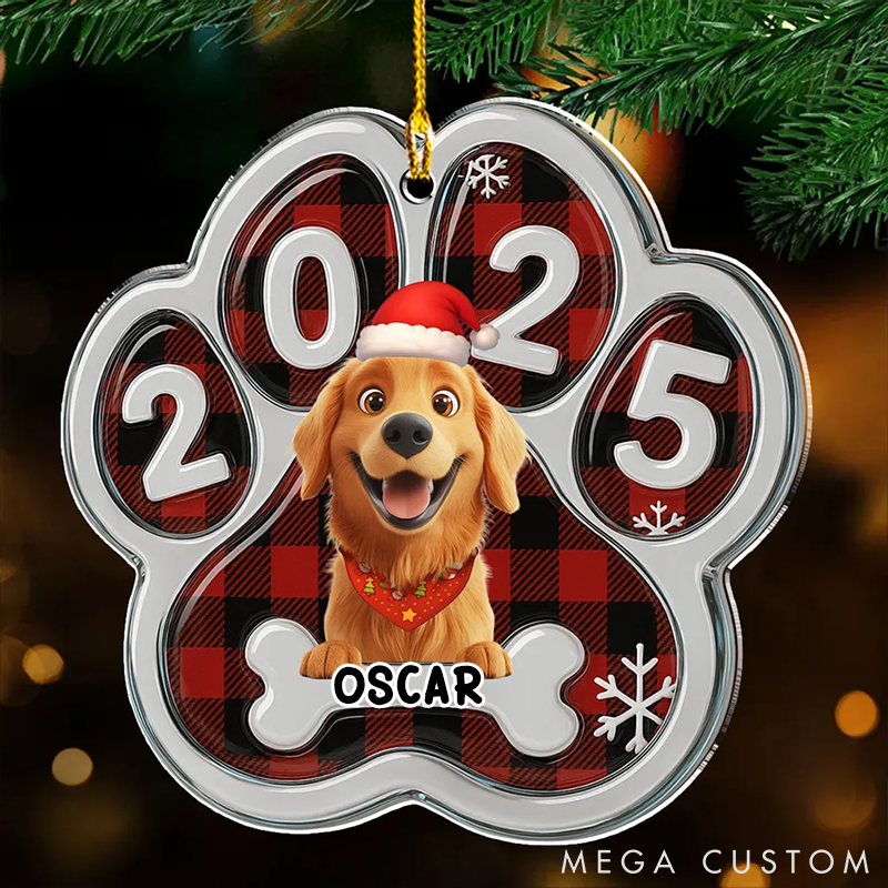 Personalized Dog Lover Merry Woofmas People Christmas Ornament