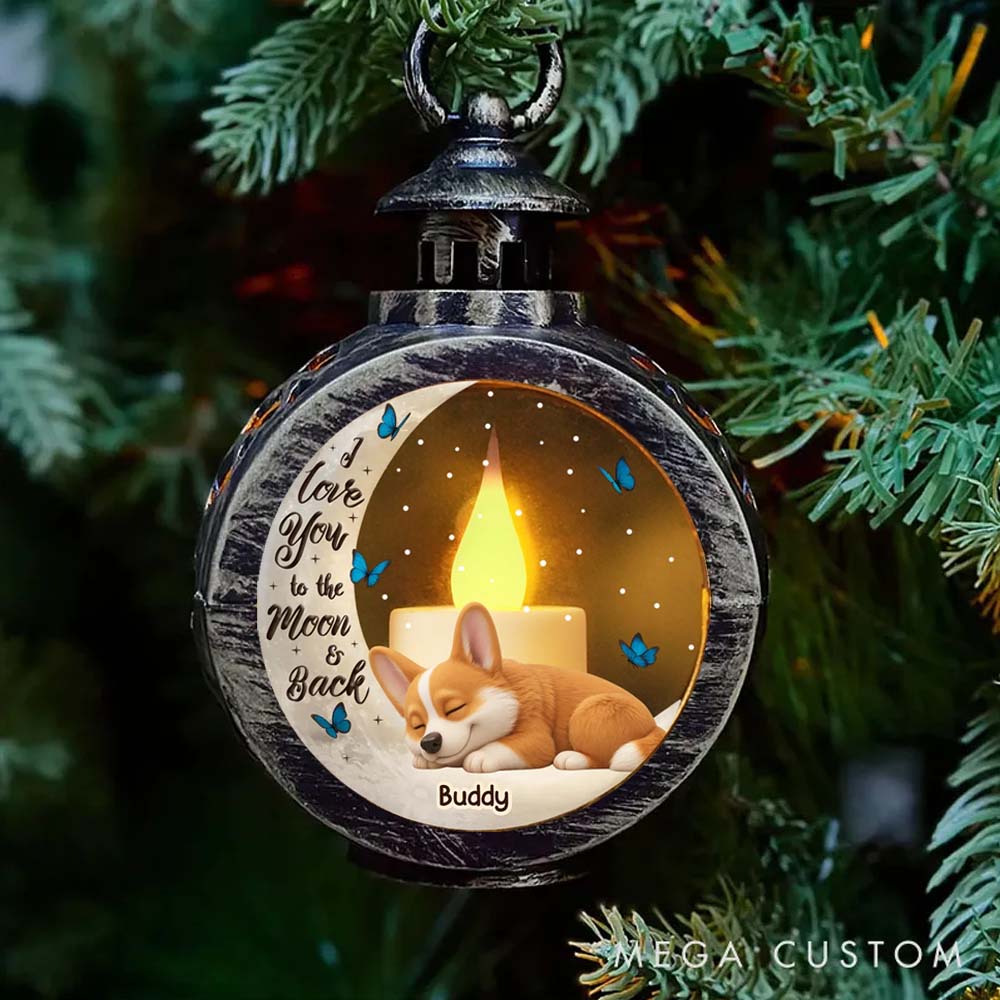 Personalized Dog Lover Forever My Little Star Christmas Lantern