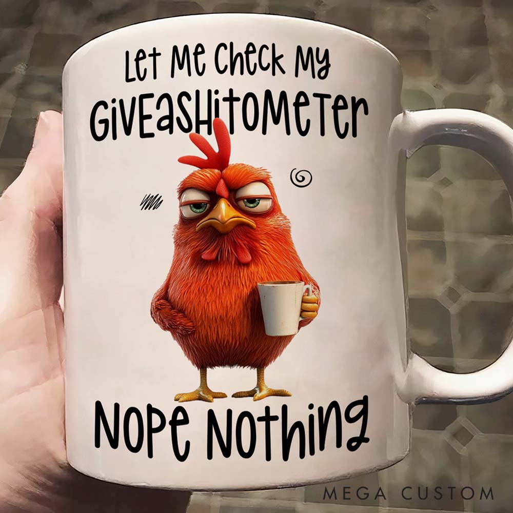 Personalized Pet Lover Let Me Check My Giveashitometer Nope Nothing Mugs
