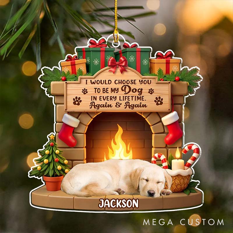 Personalized Pet Lover Your Forever Home Photo Christmas Ornament 