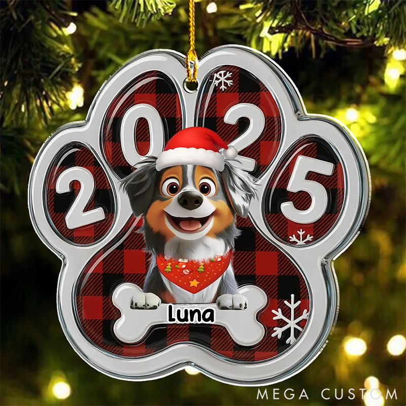 Personalized Dog Lover Merry Woofmas People Christmas Ornament
