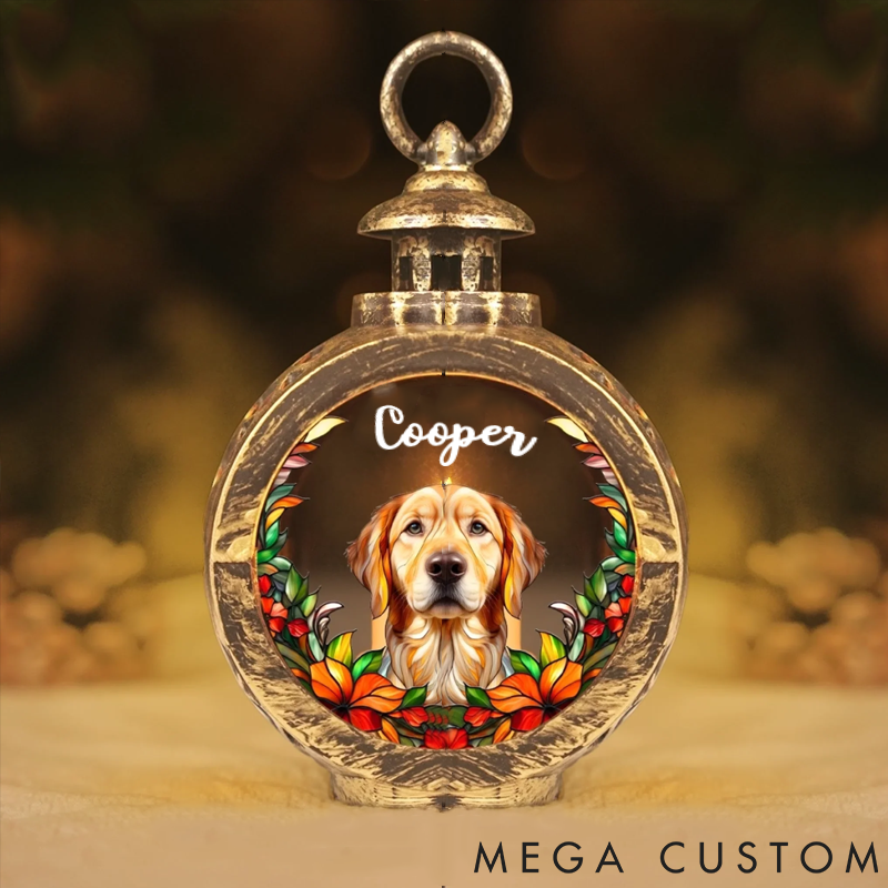 Personalized Pet Lover Christmas Memorial Sympathy Gifts Christmas Lantern