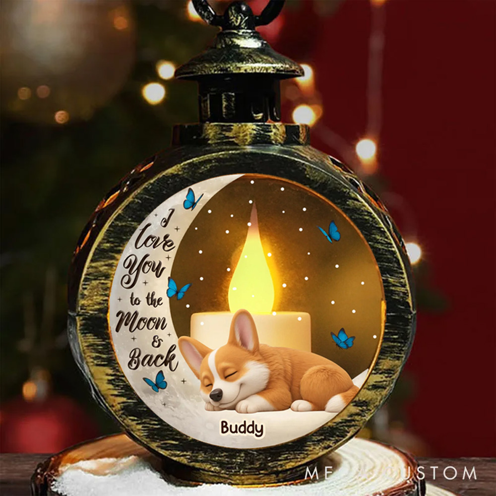 Personalized Dog Lover Forever My Little Star Christmas Lantern