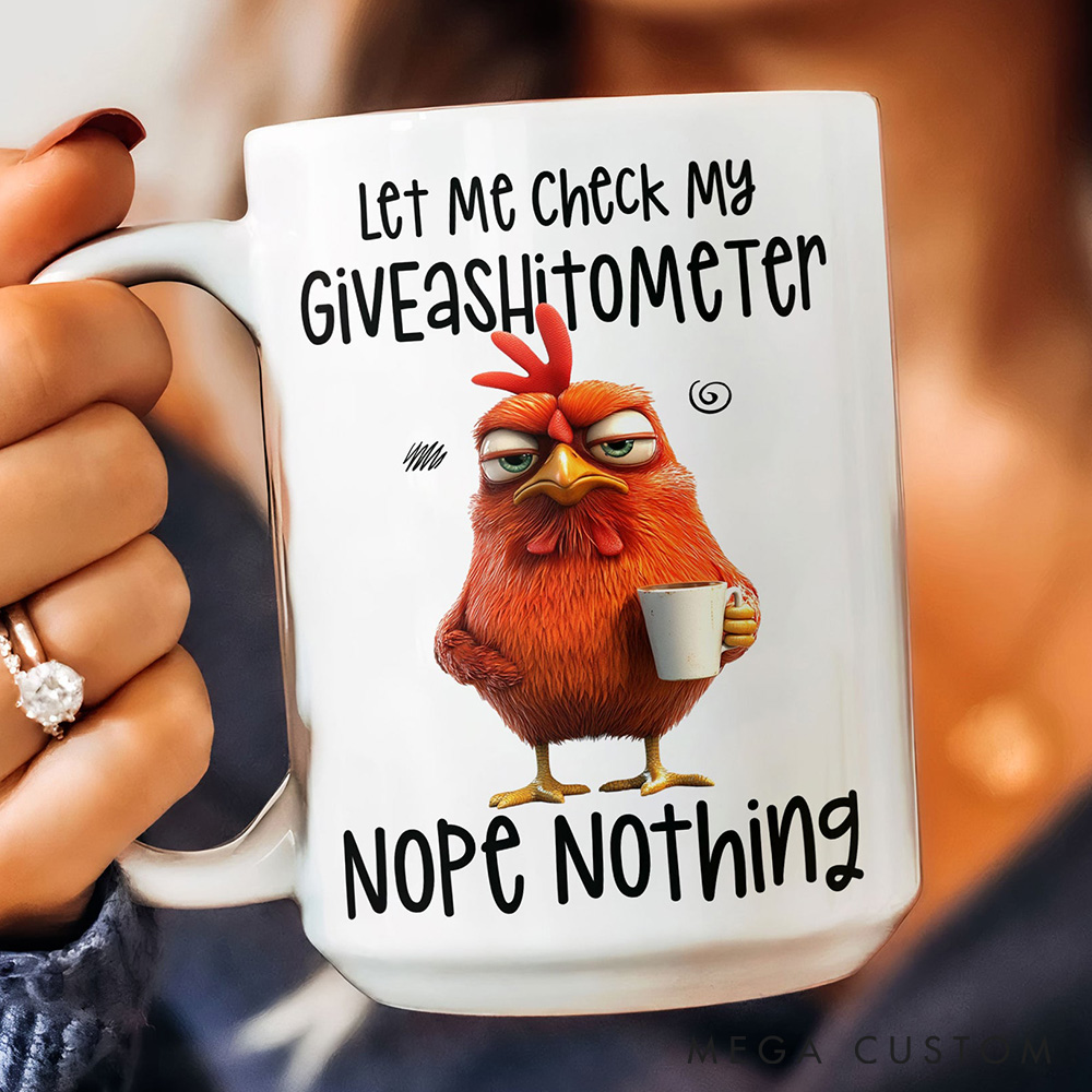 Personalized Pet Lover Let Me Check My Giveashitometer Nope Nothing Mugs