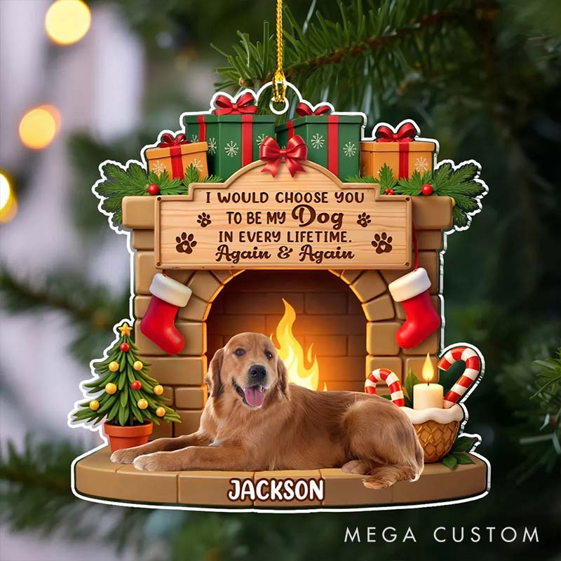 Personalized Pet Lover Your Forever Home Photo Christmas Ornament 