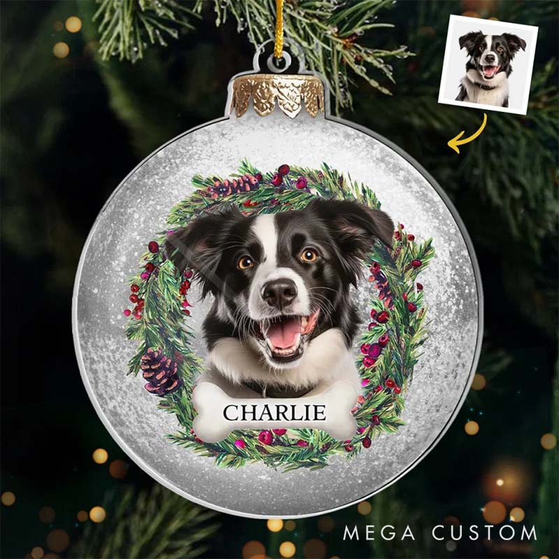 Personalized Pet Lover Custom Photo You’ll always be with Me in Spirit Ornament