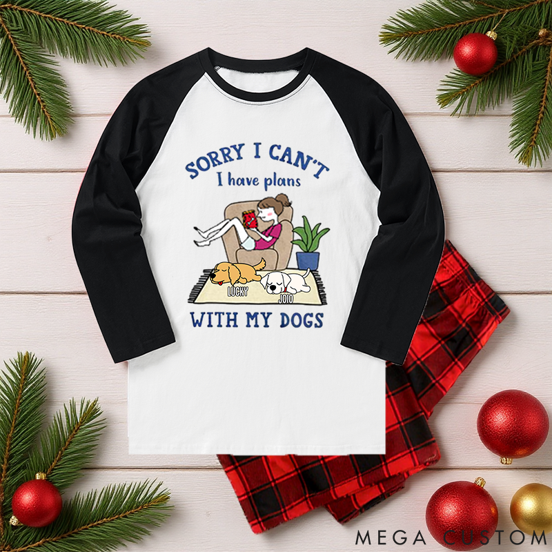 Personalized Dog Lover I have Plans Family Matching