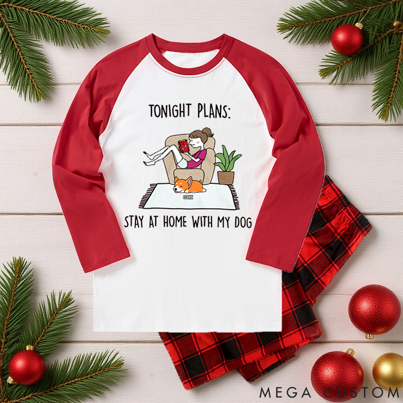 Personalized Dog Lover Tonight Plans Family Matching