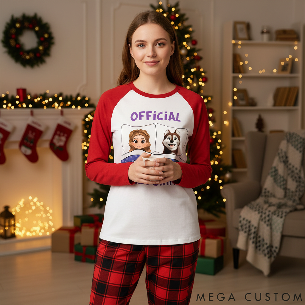 Personalized Dog Lover Official Sleepshirt Cartoon Family Matching