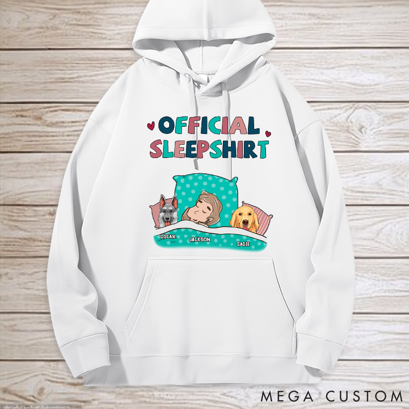 Personalized Dog Lover Dog Sleepshirt Classic Hoodies