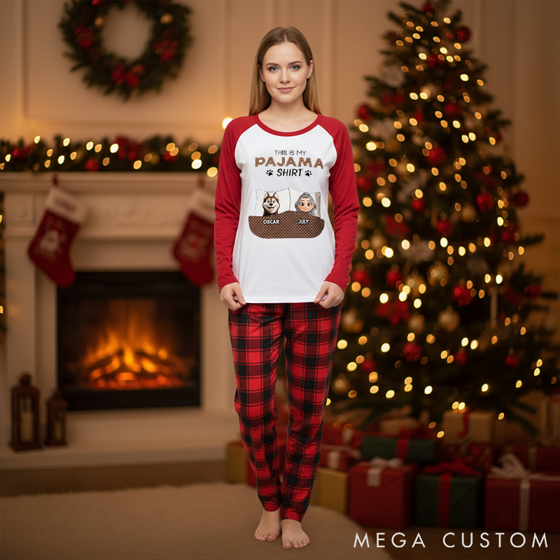 Personalized Dog Lover this is My Pawjama Family Matching