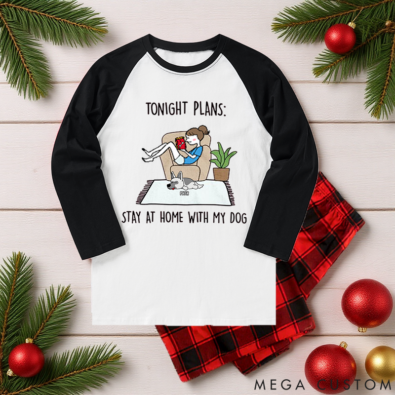 Personalized Dog Lover Tonight Plans Family Matching