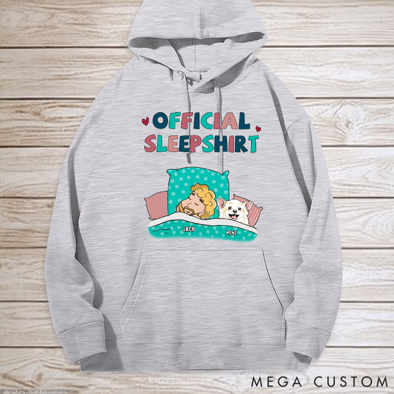 Personalized Dog Lover Dog Sleepshirt Classic Hoodies