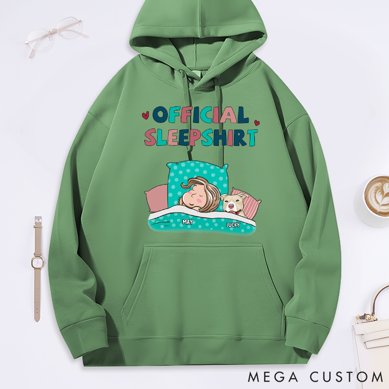 Personalized Dog Lover Dog Sleepshirt Classic Hoodies