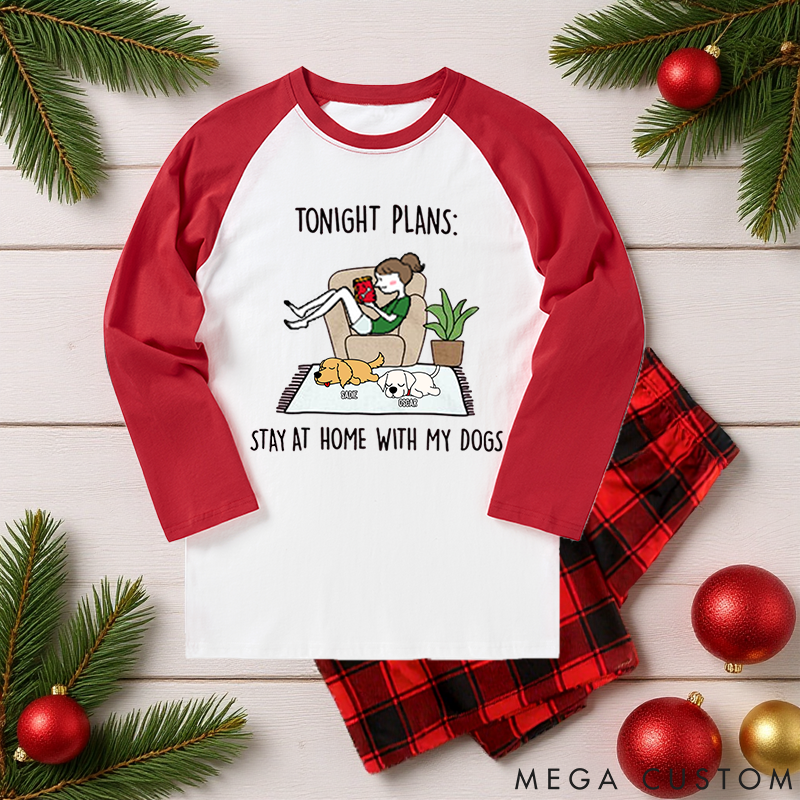 Personalized Dog Lover Tonight Plans Family Matching