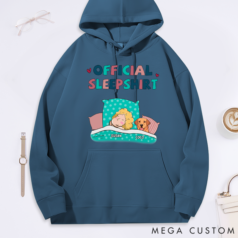 Personalized Dog Lover Dog Sleepshirt Classic Hoodies