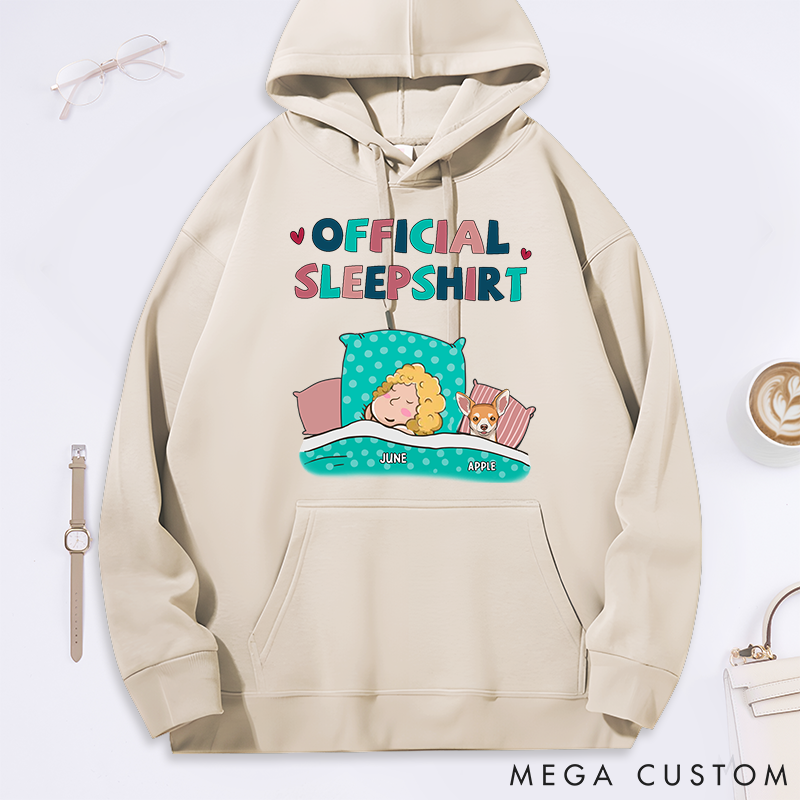 Personalized Dog Lover Dog Sleepshirt Classic Hoodies
