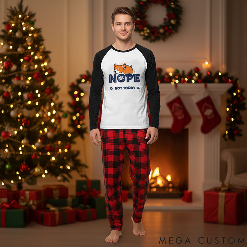 Personalized Dog Lover Nope Not Today Family Matching