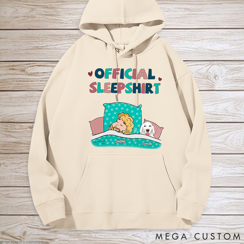 Personalized Dog Lover Dog Sleepshirt Classic Hoodies