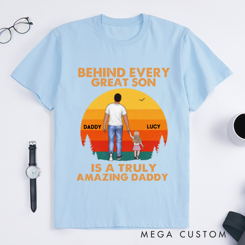 Personalized Dad and Son Strong Bond Gift for Dad Classic T-shirt